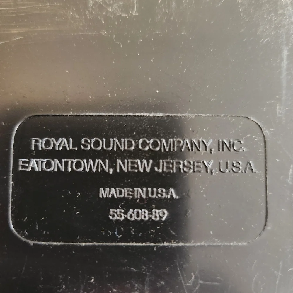 Vtg ROYAL Add’n Stac Audio Cassette Box Holds 15 Tapes Black RARE USA Made QTY